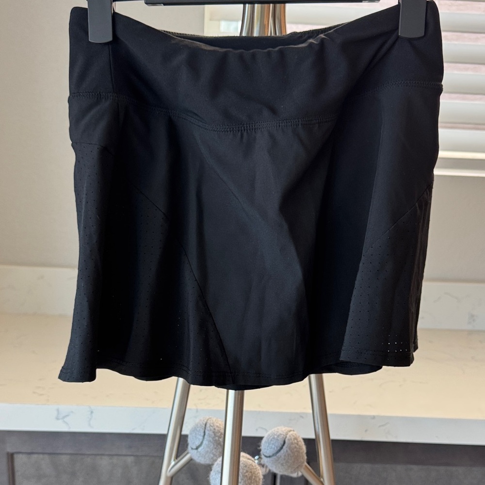 Eton Black and Lilac Athletic Skort
